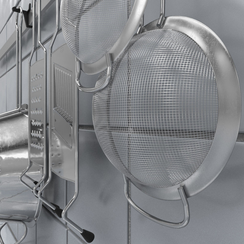 Kitchen Accessories Set 3 3D model_3