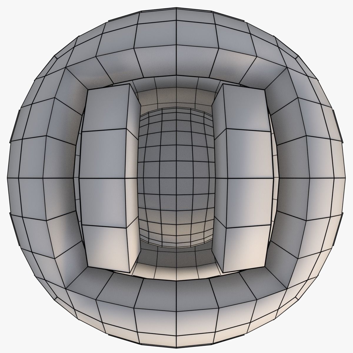 Sci Fi Ball Low Poly Low-poly 3D model_5