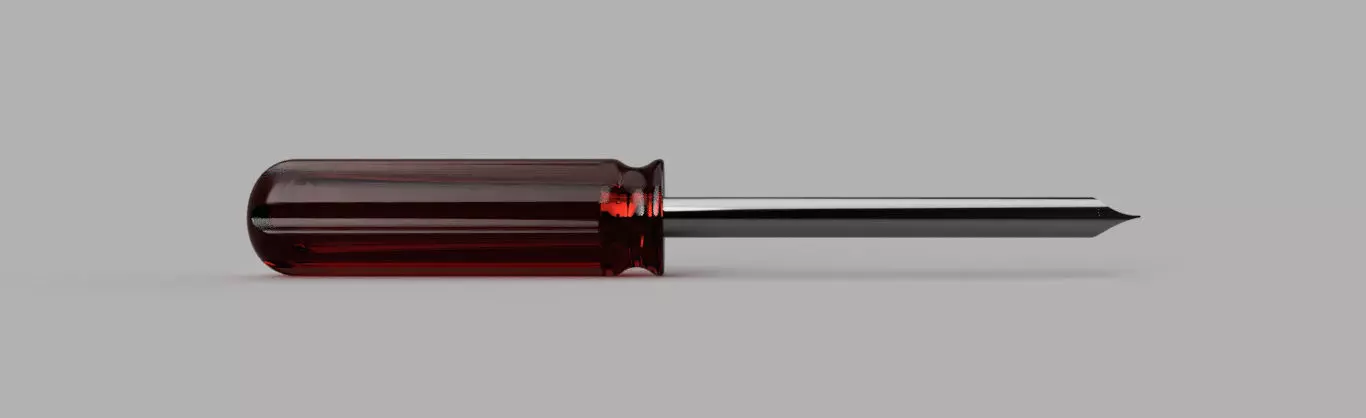 Realistic 3D Screwdriver Model High Detail And Textured 3D print model_5