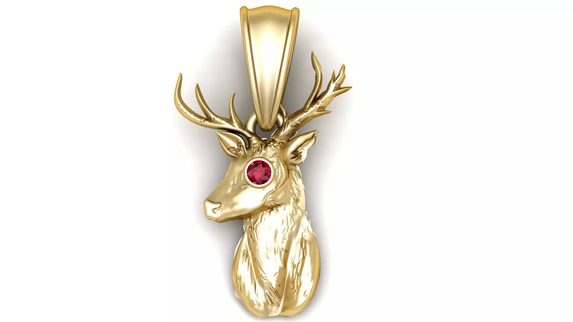 striking gold pendant 3D print model