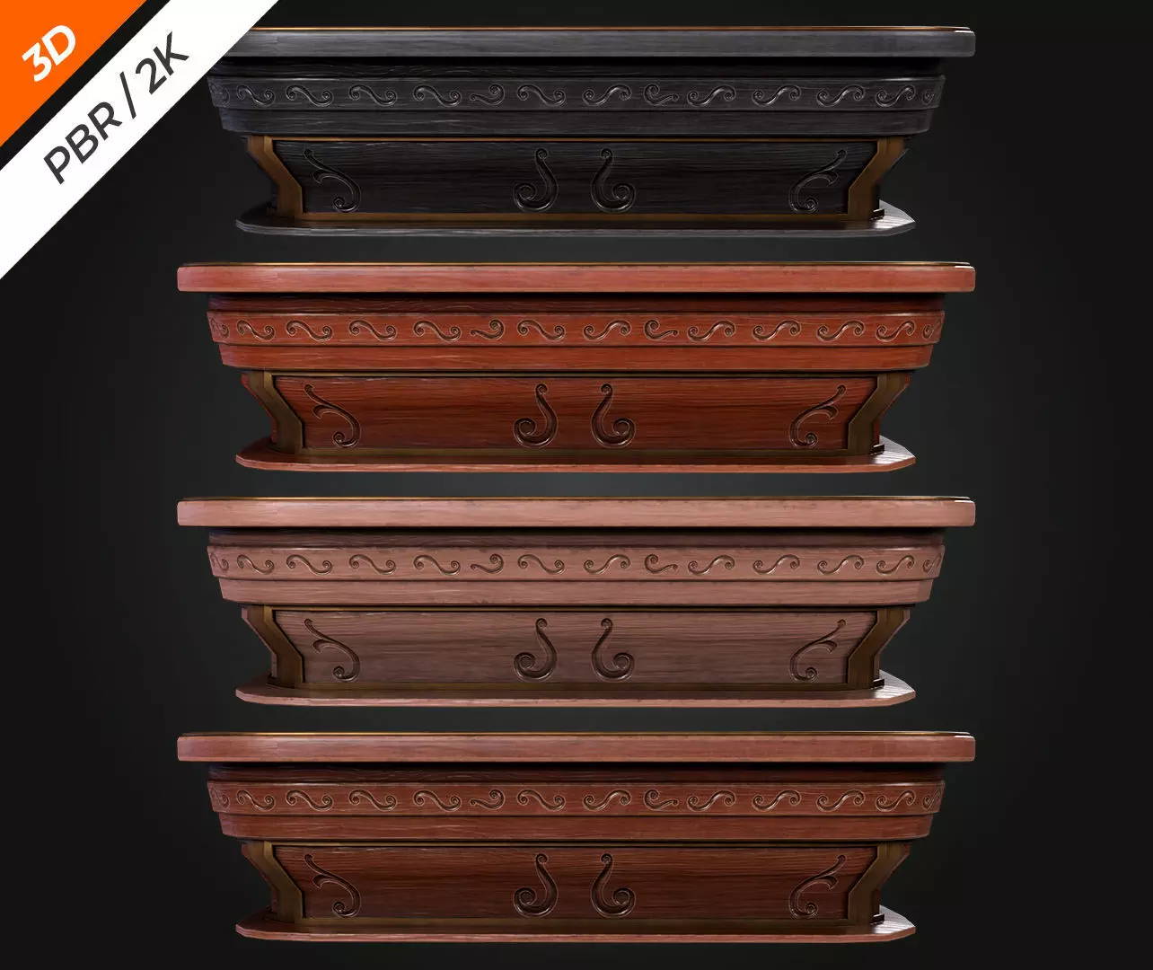 Craps Table Low-poly 3D model_10