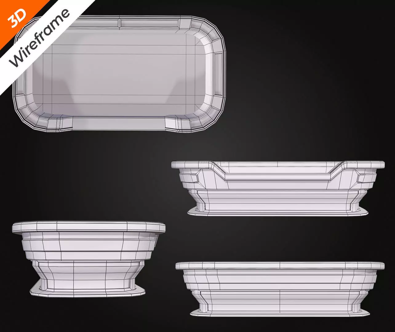 Craps Table Low-poly 3D model_13