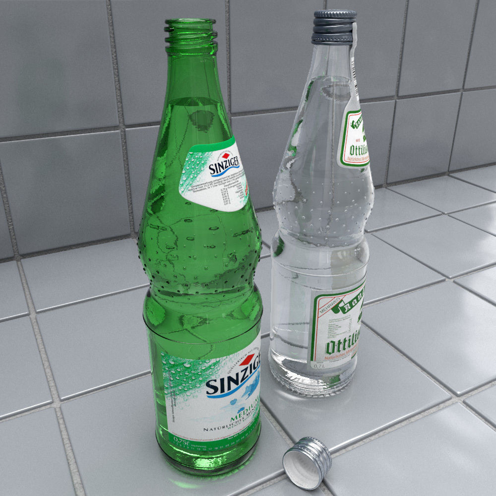 Water Bottles 3D model_4