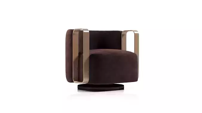 Kelly Bracelet Armchair Fendi Casa 3D model