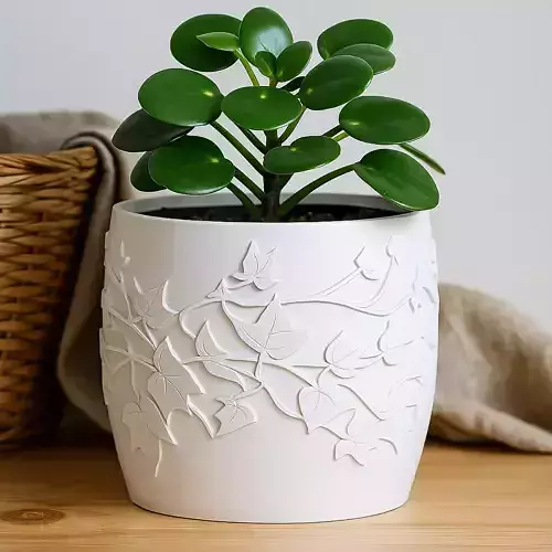 Ivy Plant Pot with Drainage No Supports Needed 3D print model