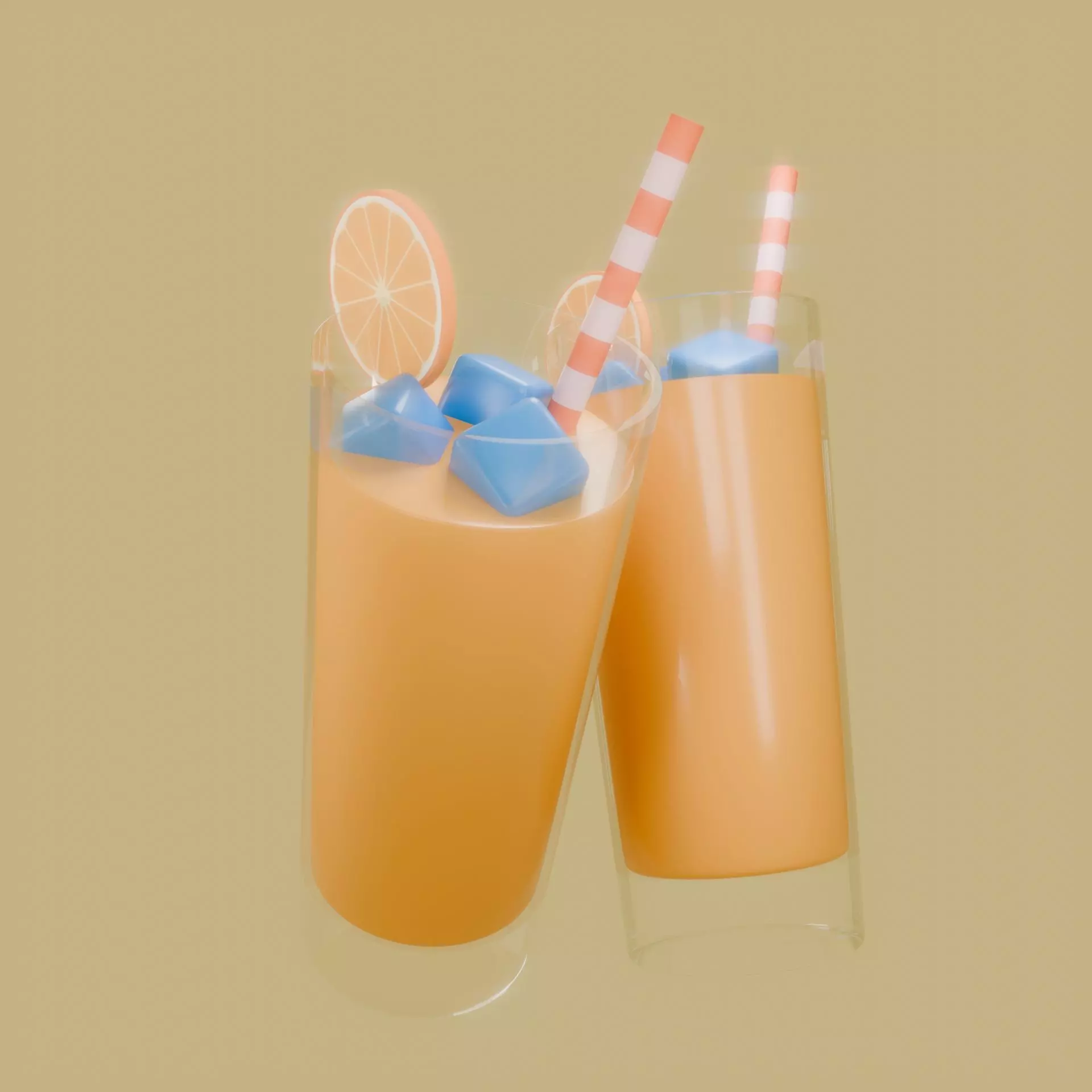 Orange Juice 3D model