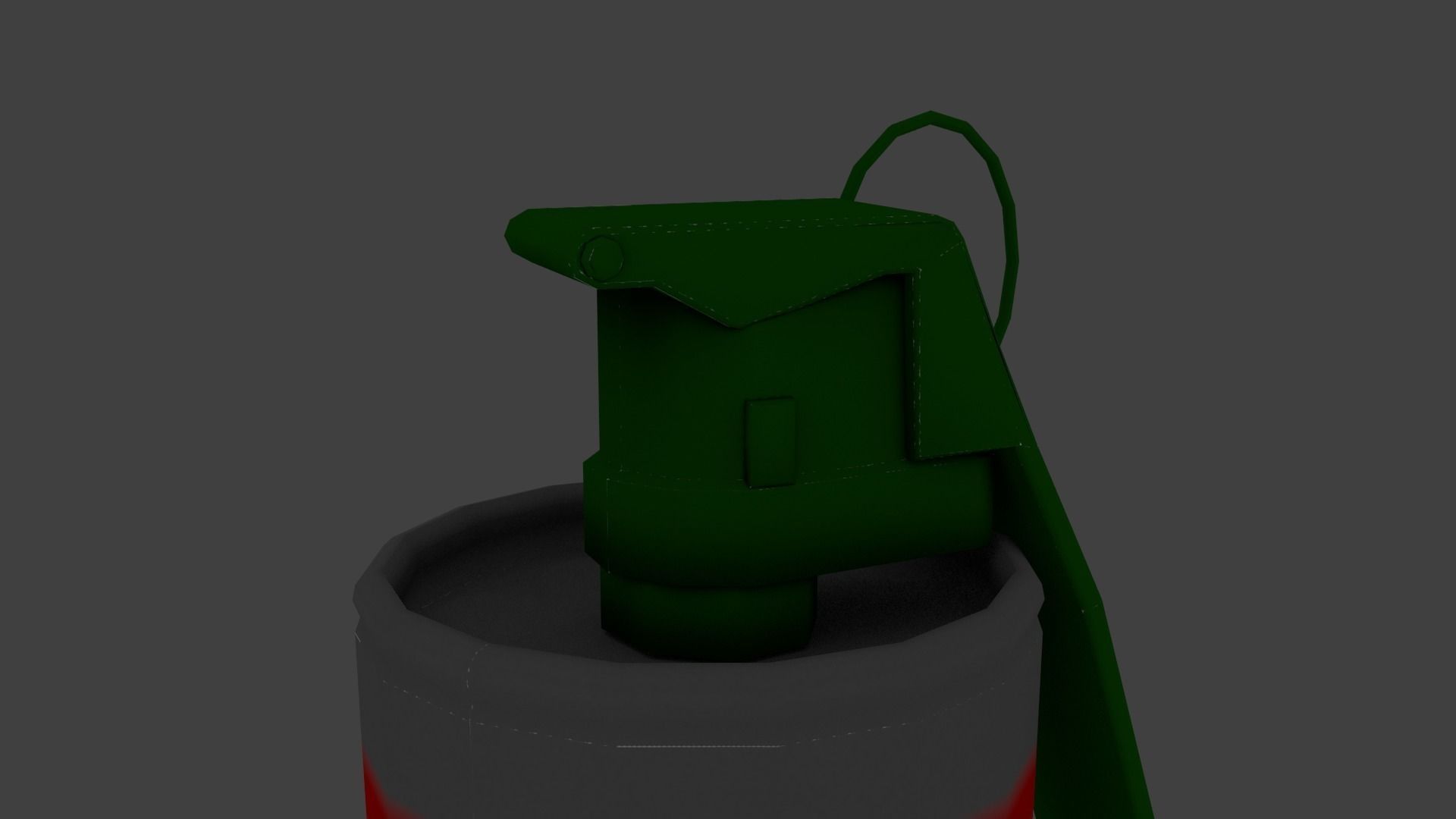 Flash Grenade Low Poly Low-poly 3D model_4