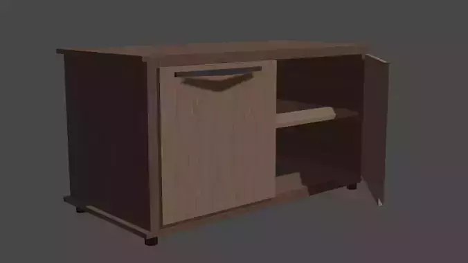 Modern Wooden Cupboard Model