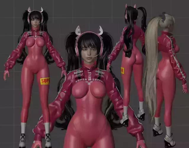 Eve Cooling Suit Stellar Blade 3D model