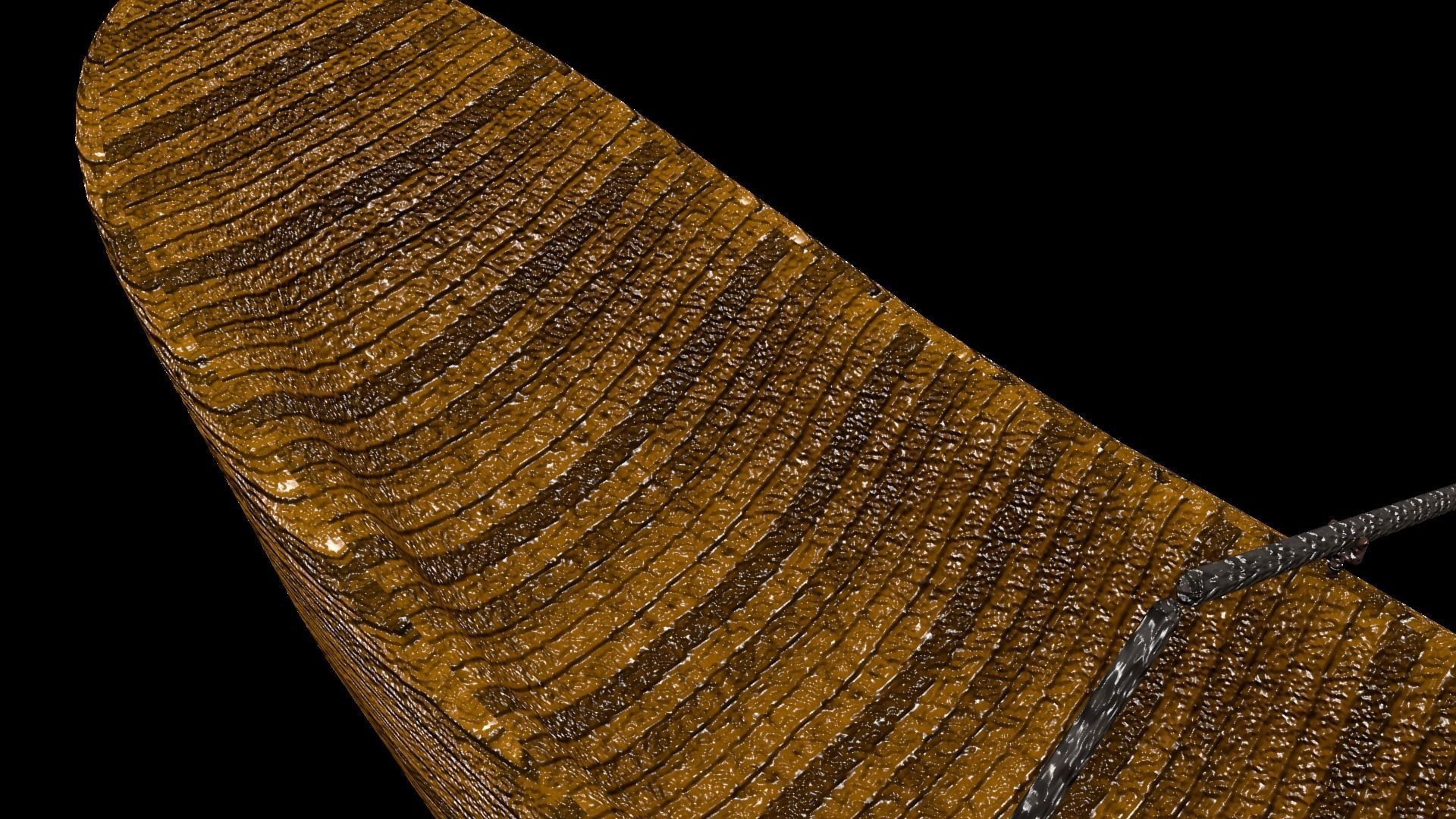 Old Rowboat Low-poly 3D model_5