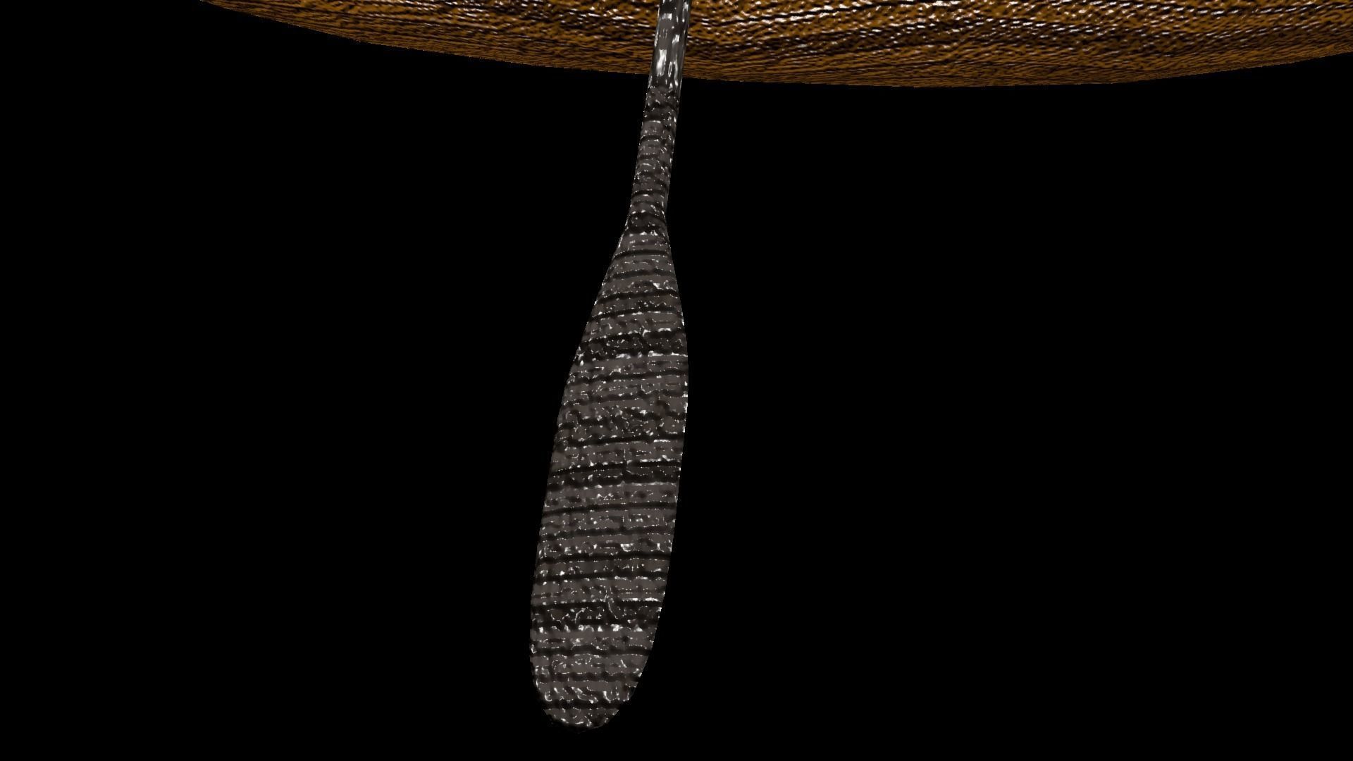 Old Rowboat Low-poly 3D model_7