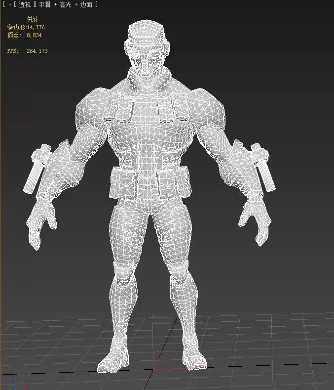  Deadshot  Low-poly 3D model_21