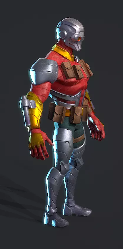  Deadshot  Low-poly 3D model_10