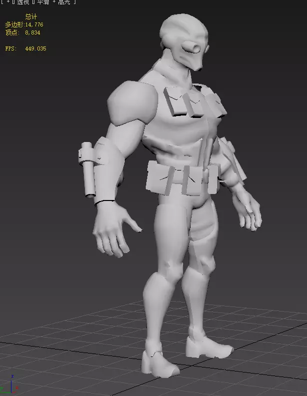  Deadshot  Low-poly 3D model_24