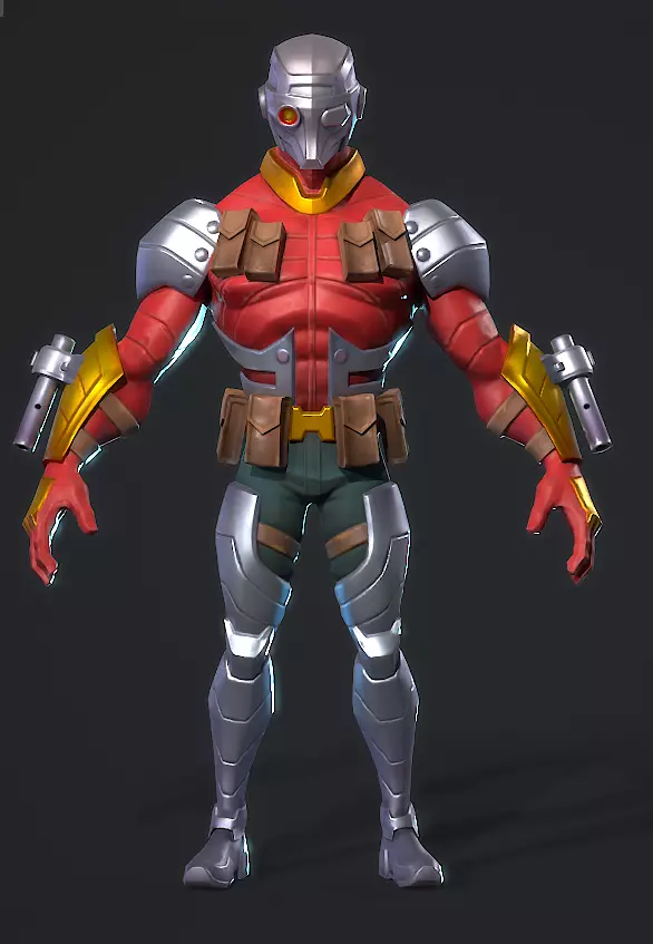  Deadshot  Low-poly 3D model_0