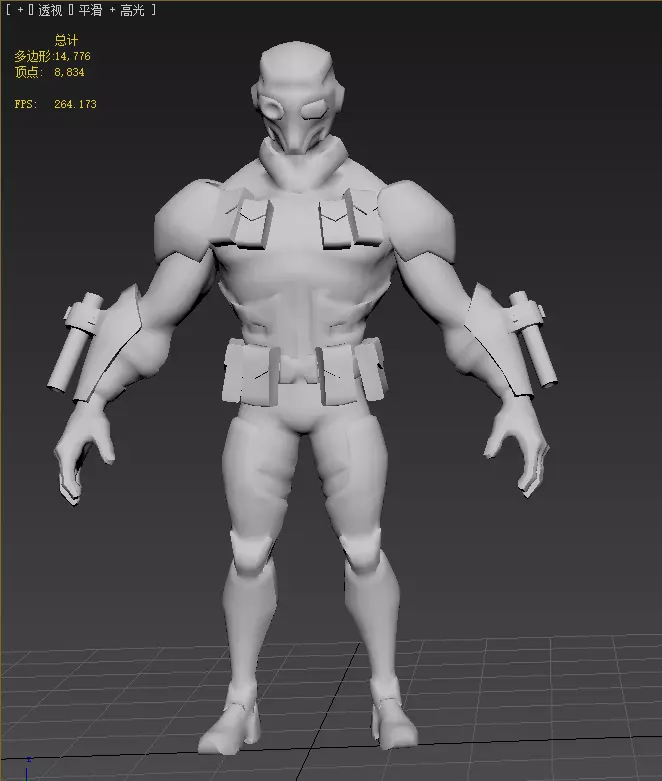  Deadshot  Low-poly 3D model_22