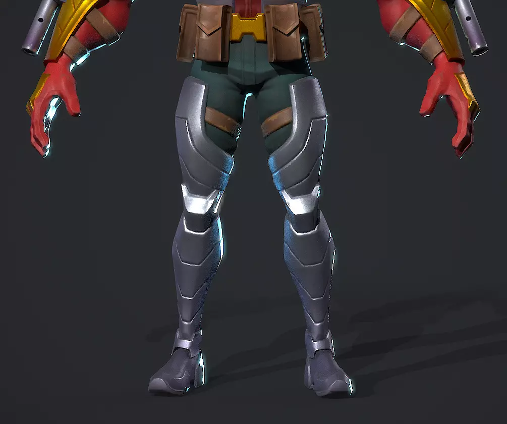  Deadshot  Low-poly 3D model_14