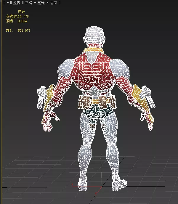  Deadshot  Low-poly 3D model_18