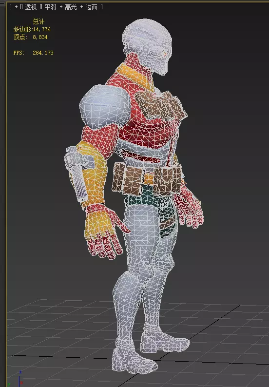  Deadshot  Low-poly 3D model_19