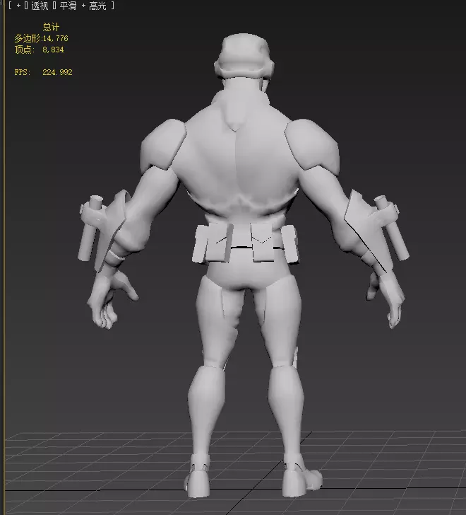 Deadshot  Low-poly 3D model_23