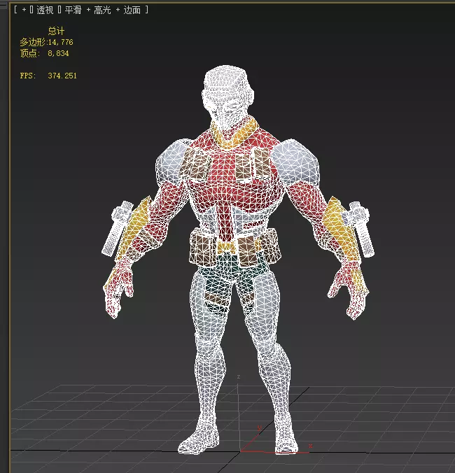  Deadshot  Low-poly 3D model_16