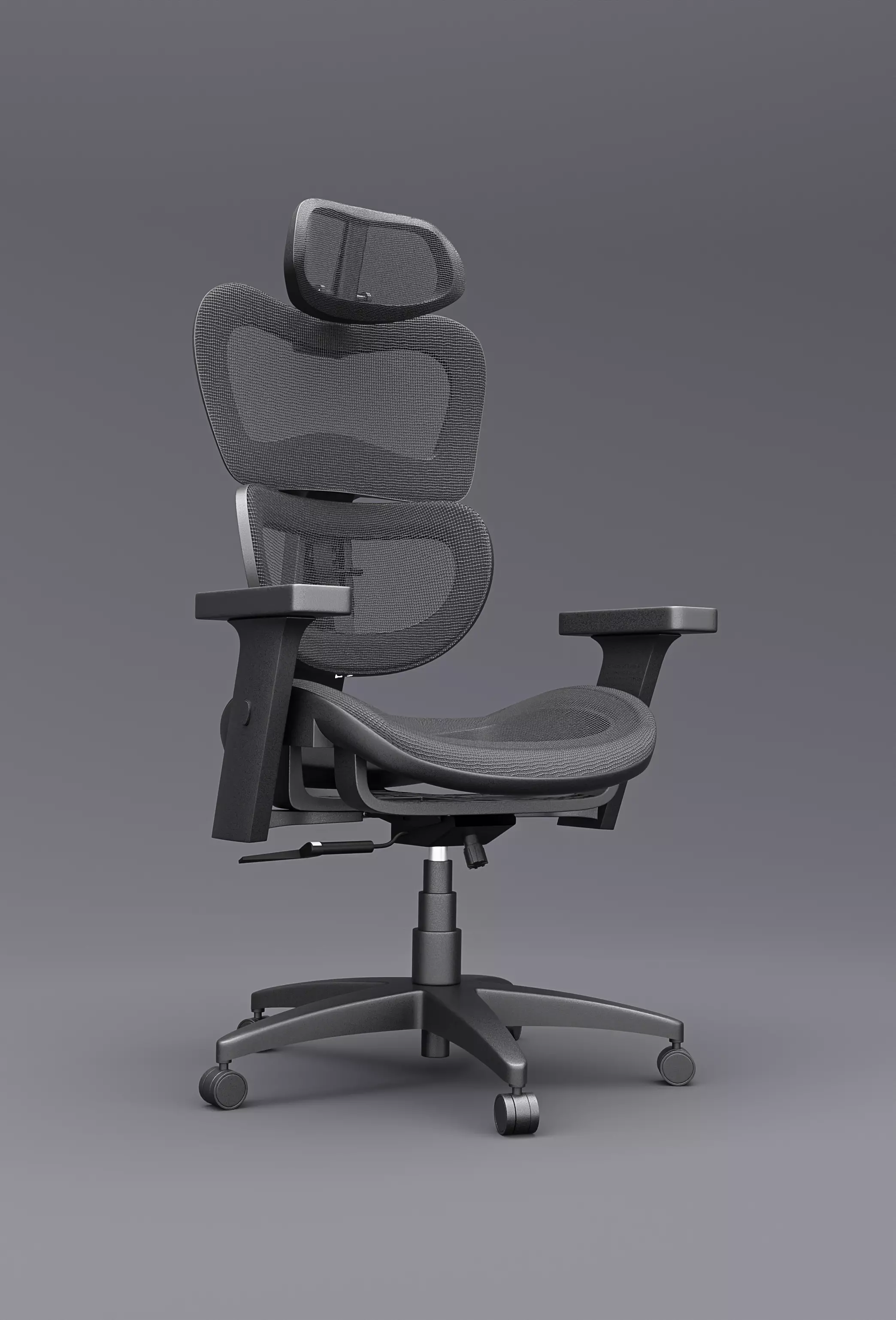 Modern Ergonomic Office Chair - PBR - High Poly Free 3D model