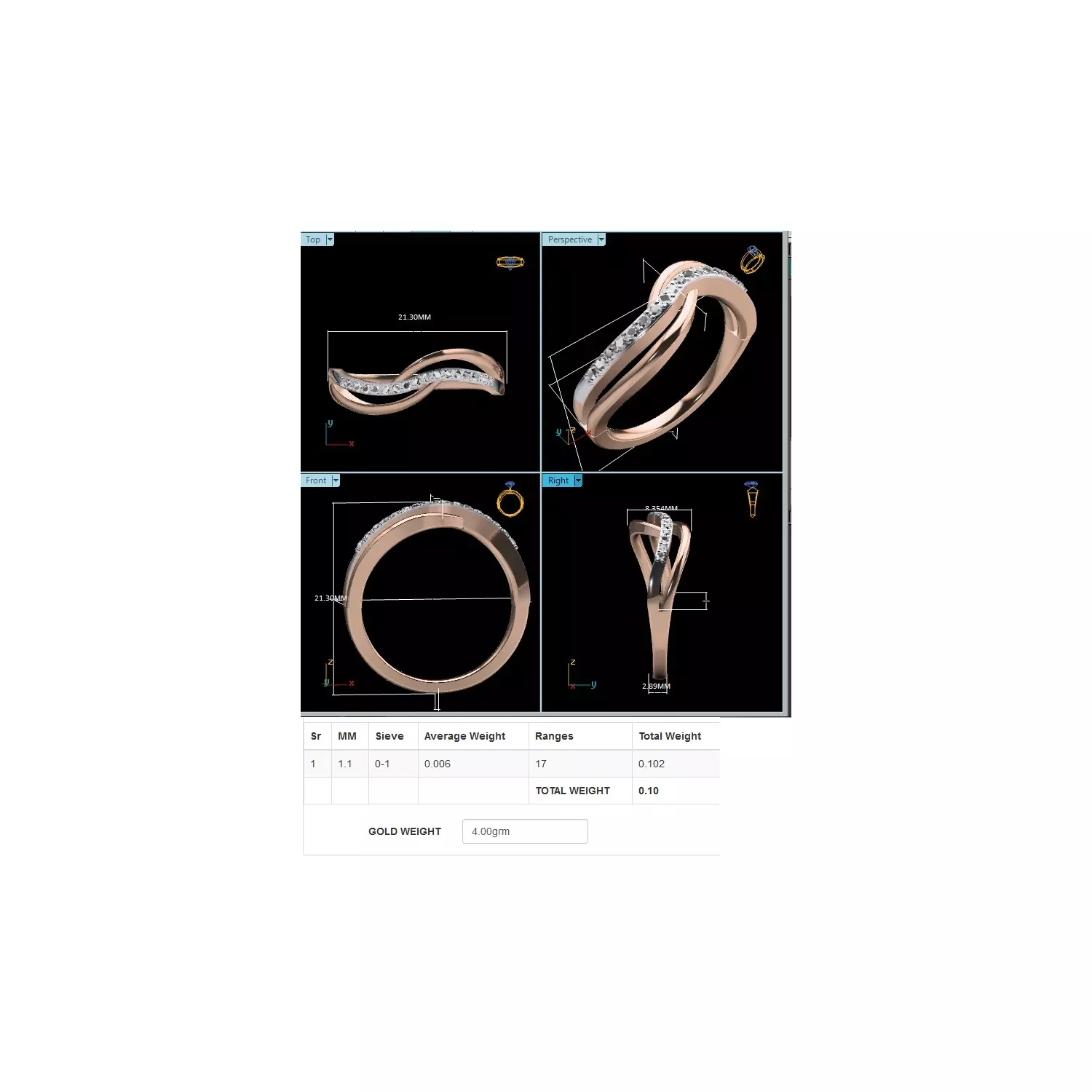 Women Ring Render 3dm STL MTL SLC JCD OBJ FBX Details 3D print model_24