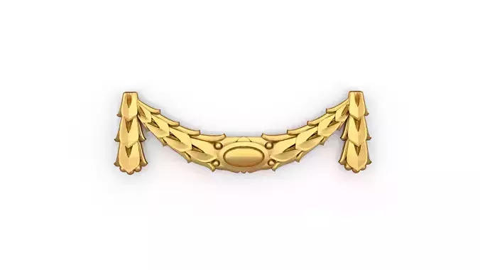 classic decorative swag onlay cnc 3d printing stl 05