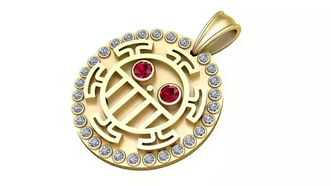 Lucky Turtle Medallion Pendant