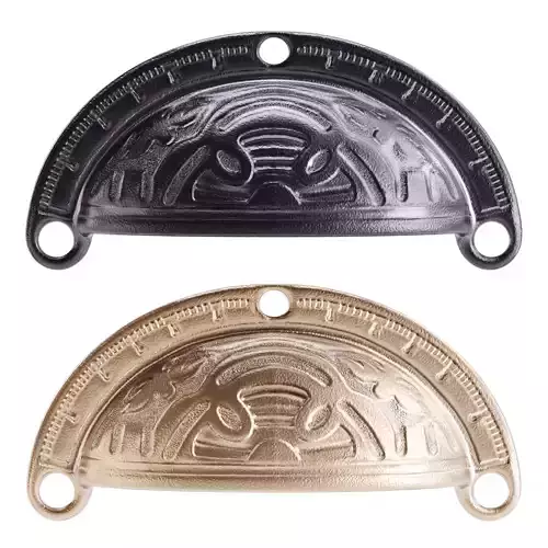 Black Cup Pulls Cabinet