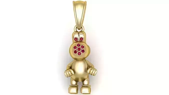  cartoonish bunny-inspired pendant