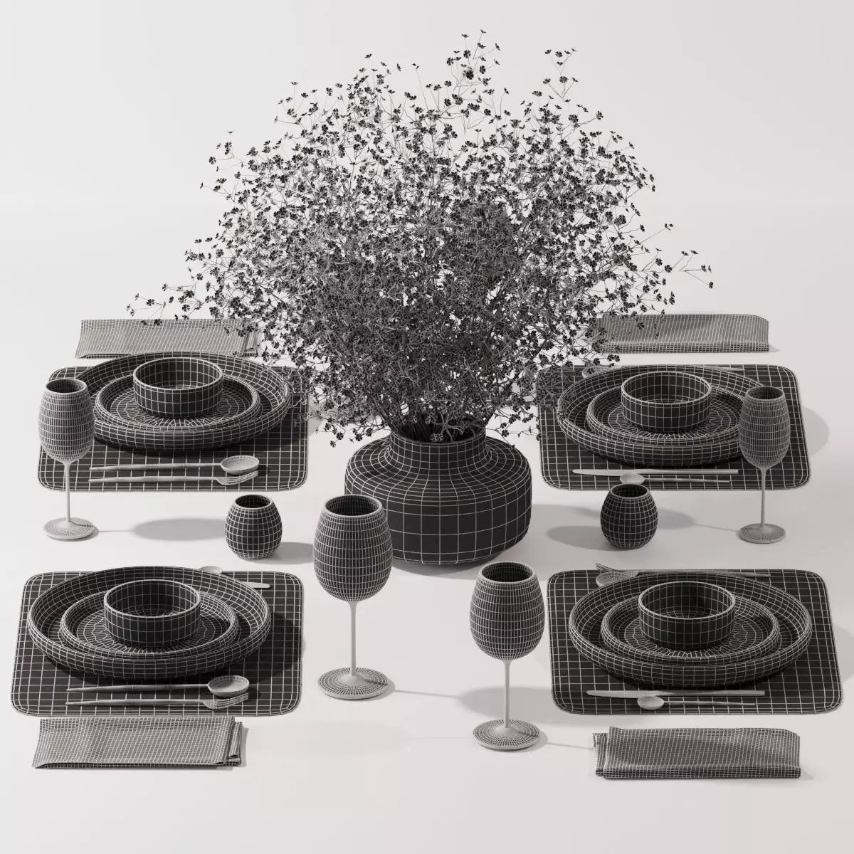 Table setting-H25 3D model_3