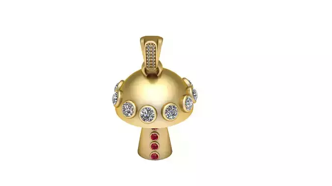 Mushroom Fantasy Pendant 