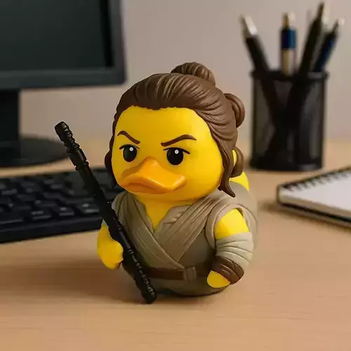 Rubber Duck - Rey statue - Star Wars- 3d print
