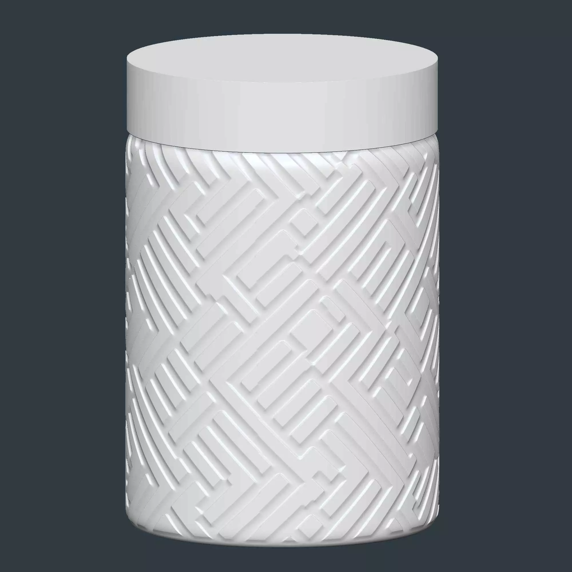 Kitchen Jar Set No Supports Needed 3D print model_8