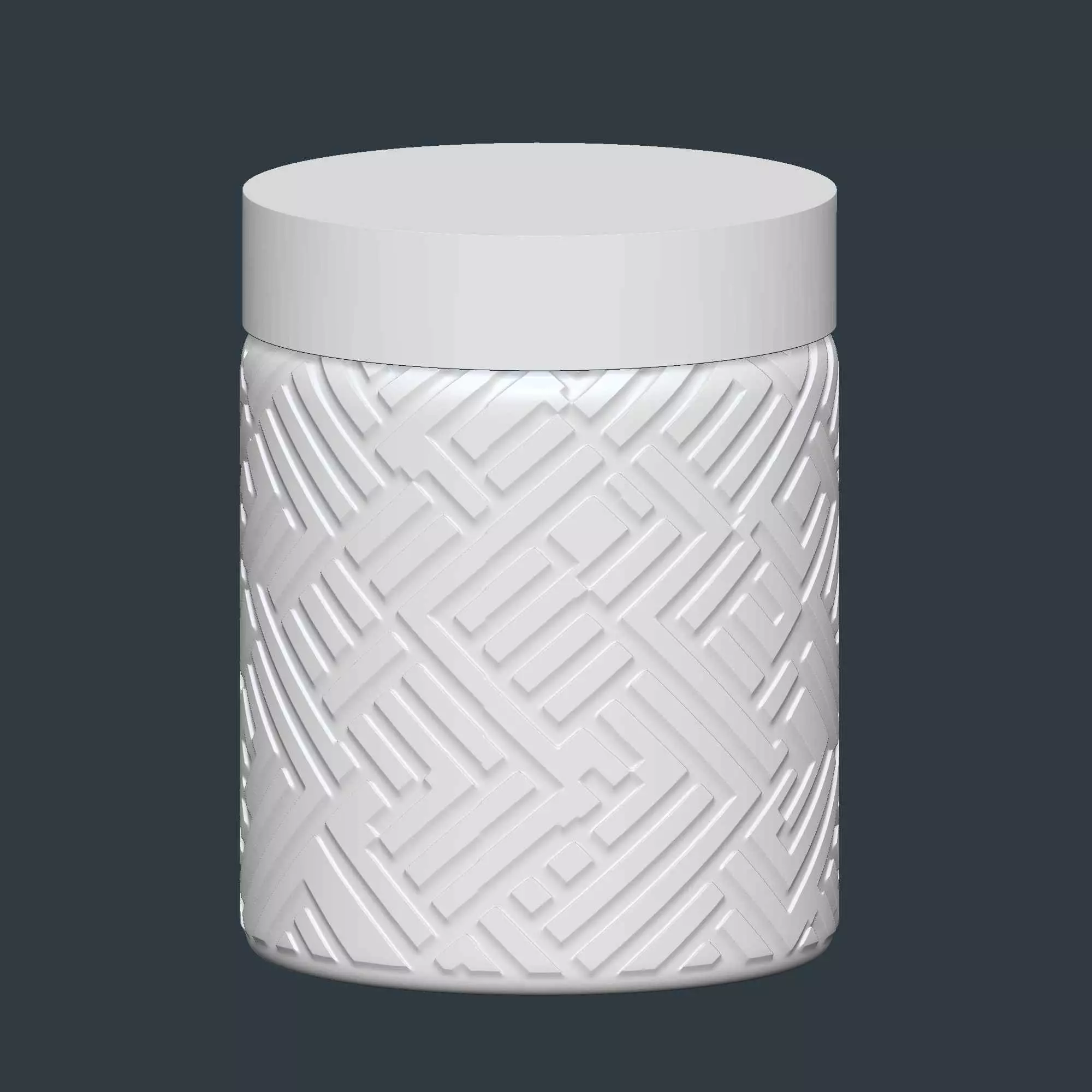 Kitchen Jar Set No Supports Needed 3D print model_7