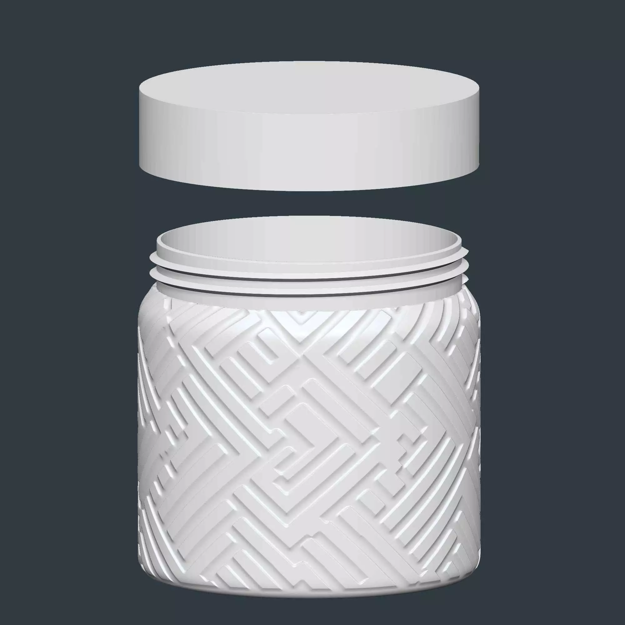 Kitchen Jar Set No Supports Needed 3D print model_9