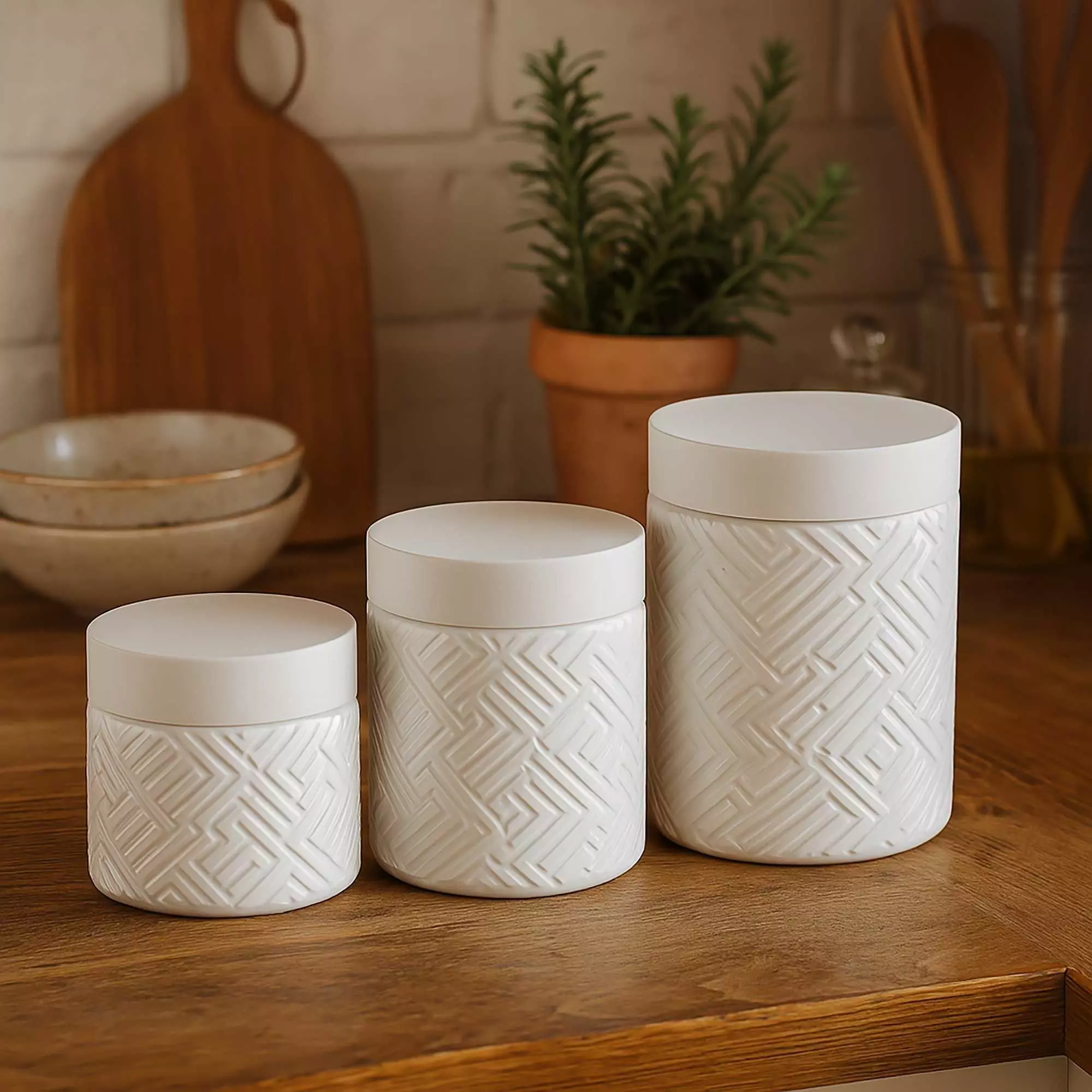 Kitchen Jar Set No Supports Needed 3D print model_0