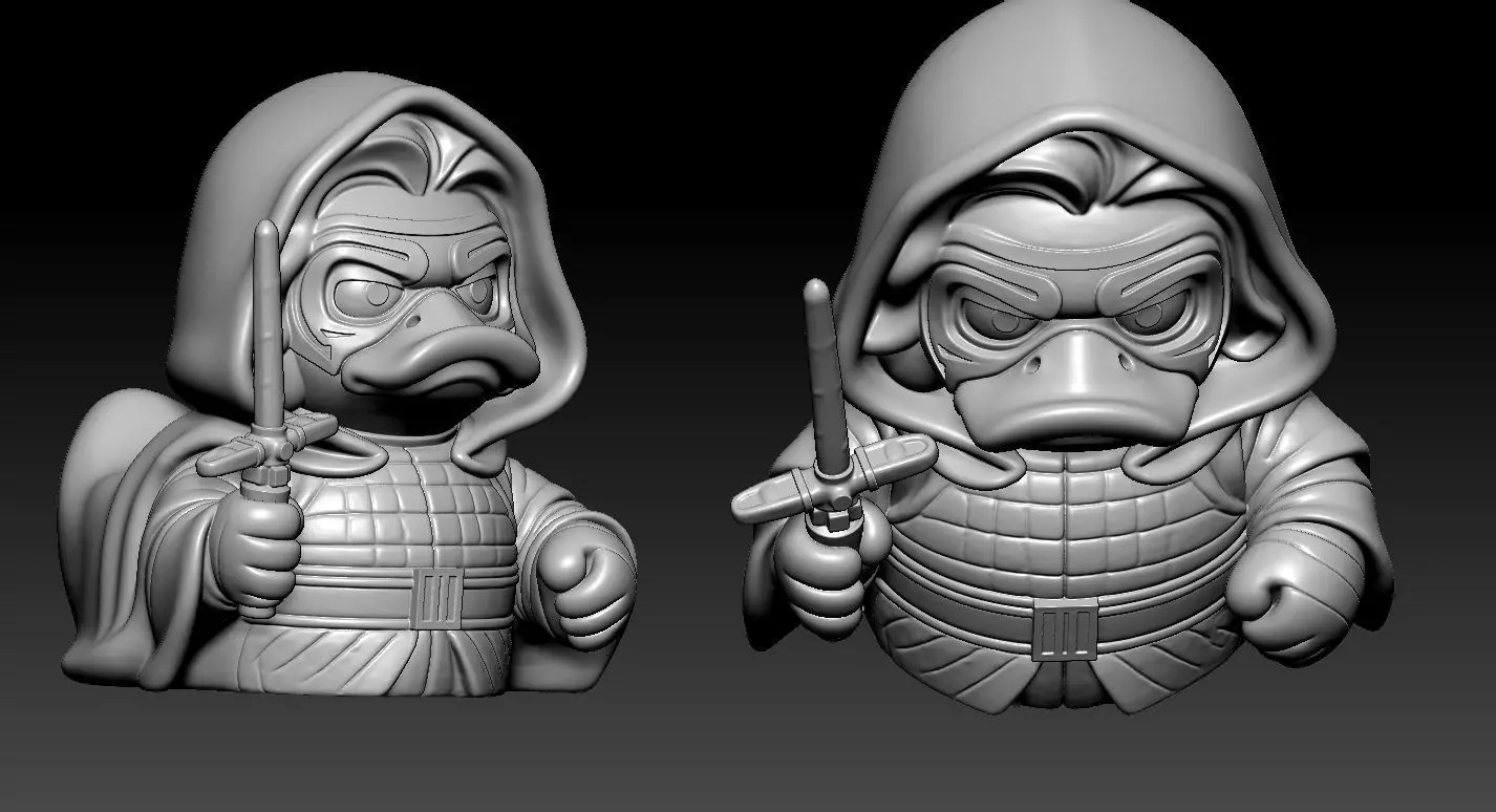 Rubber Duck - Kylo Ren - Star Wars - 3D print 3D print model_4
