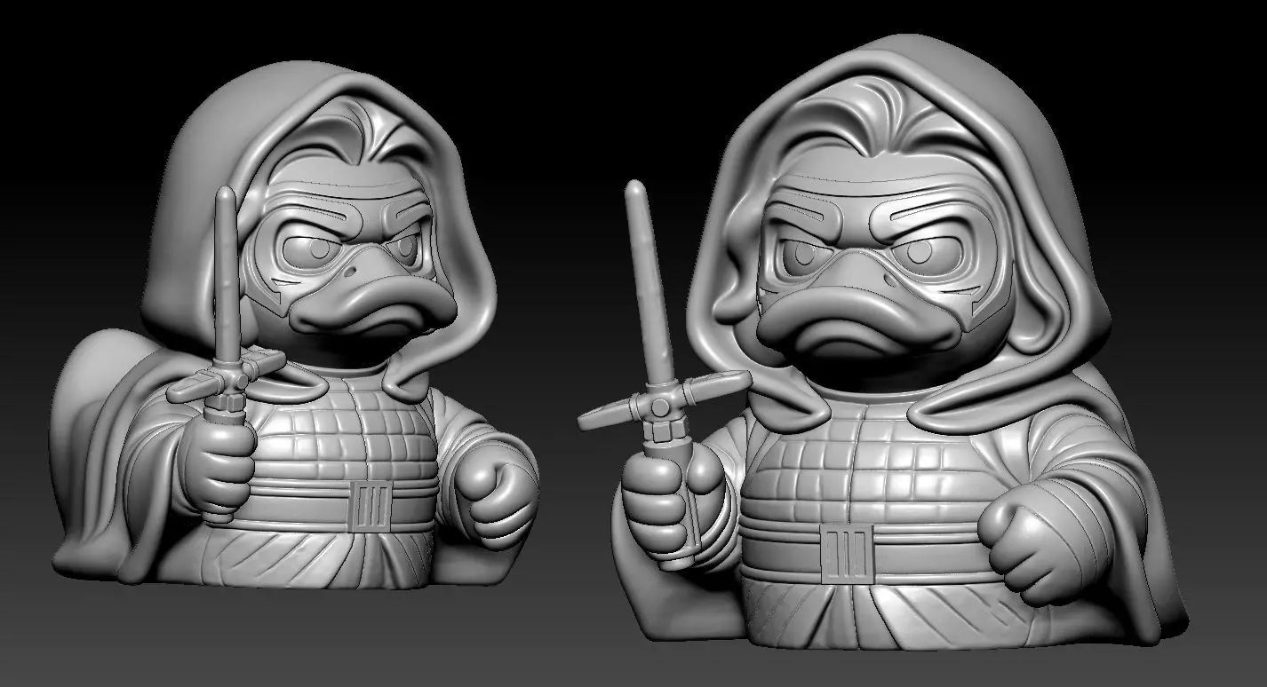 Rubber Duck - Kylo Ren - Star Wars - 3D print 3D print model_1