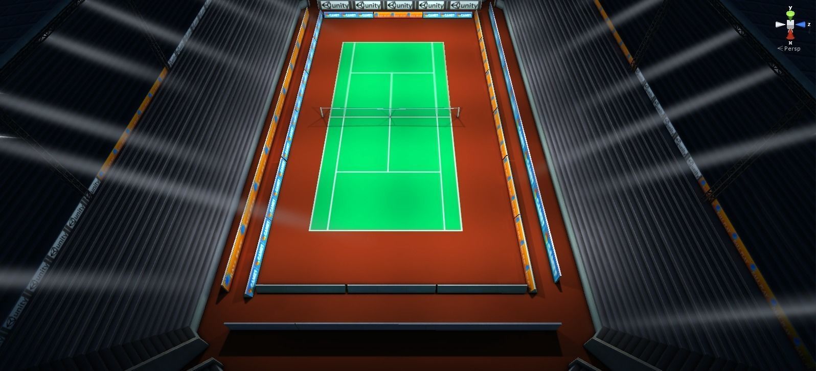 Tennise stadium Low-poly 3D model_7