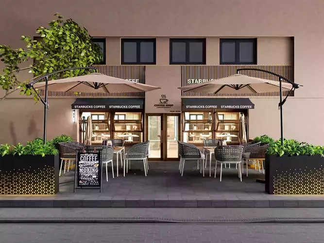 Outdoor Cafe and Restaurant Seating Elements 10