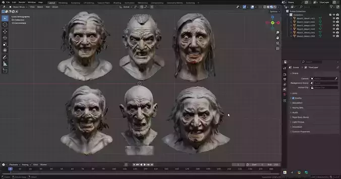 Creepy Halloween Busts