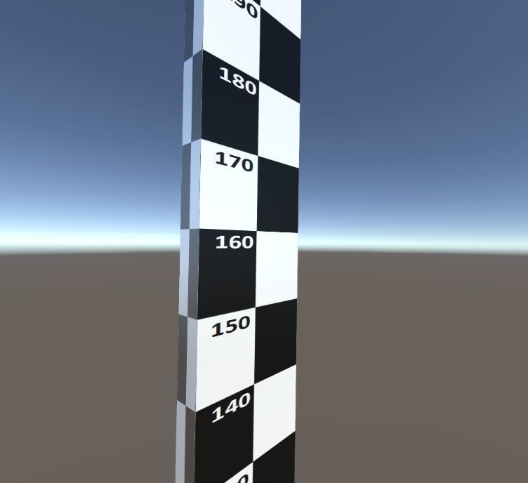 A VR measuring stick