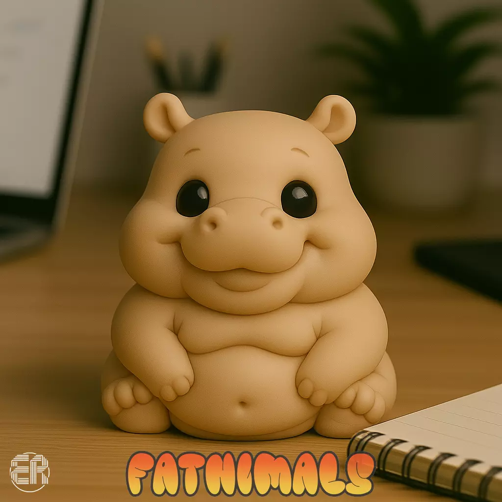 Hippopotamus - Fatnimals Collection 3D print model_0