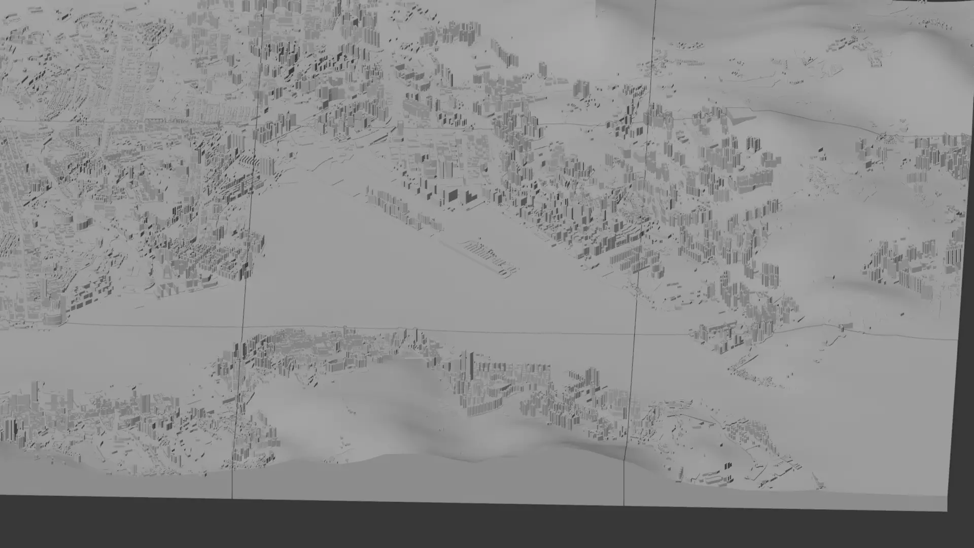 Hong Kong  3D print model_4