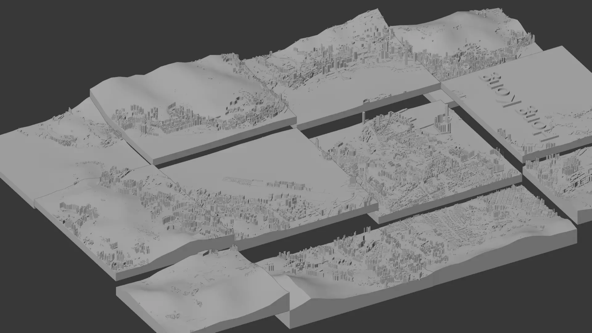 Hong Kong  3D print model_7