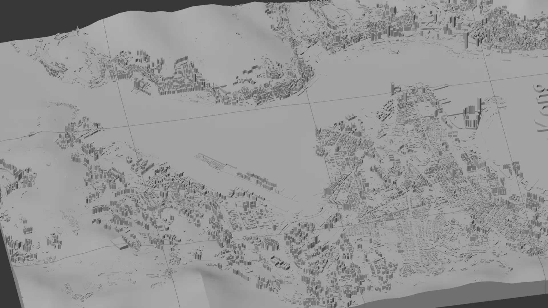Hong Kong  3D print model_6