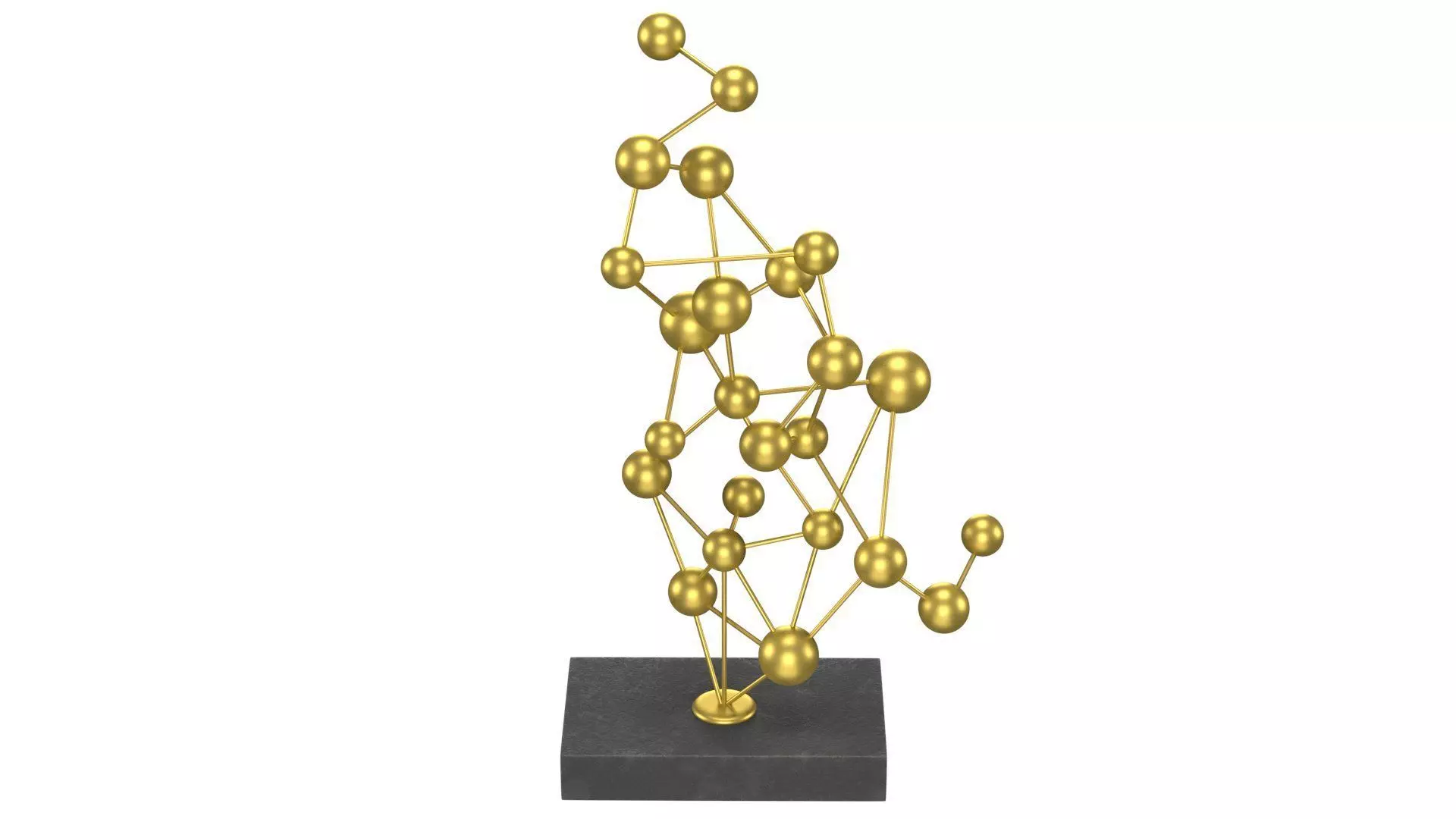 Modern Molecular Sculpture Free low-poly 3D model