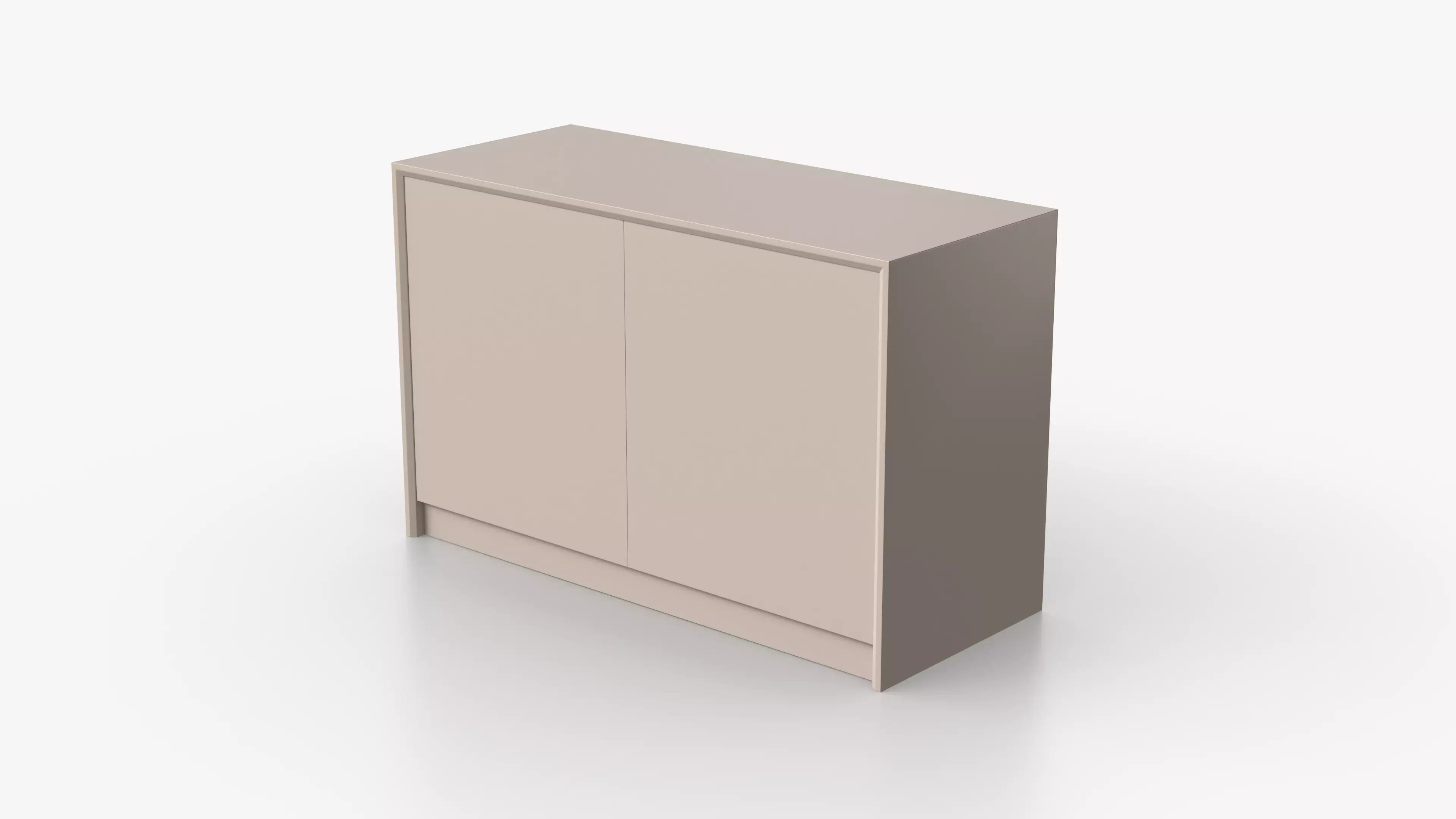 Minimalist Chest of Drawers Low-poly 3D model_3